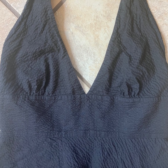 Black Classic J Crew Gingham Halter Dress - Picture 4 of 10